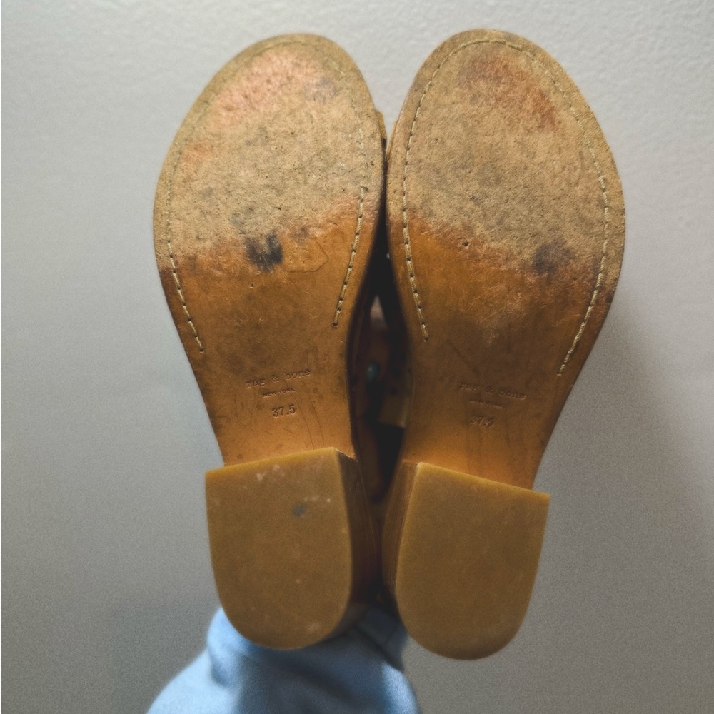 Rag & Bone Wyatt Suede Sandals 37.5 - Picture 3 of 4